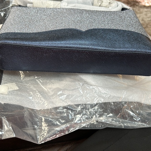 Kate Spade Lola Glitter Crossbody In Navy Dusk - Picture 3 of 7